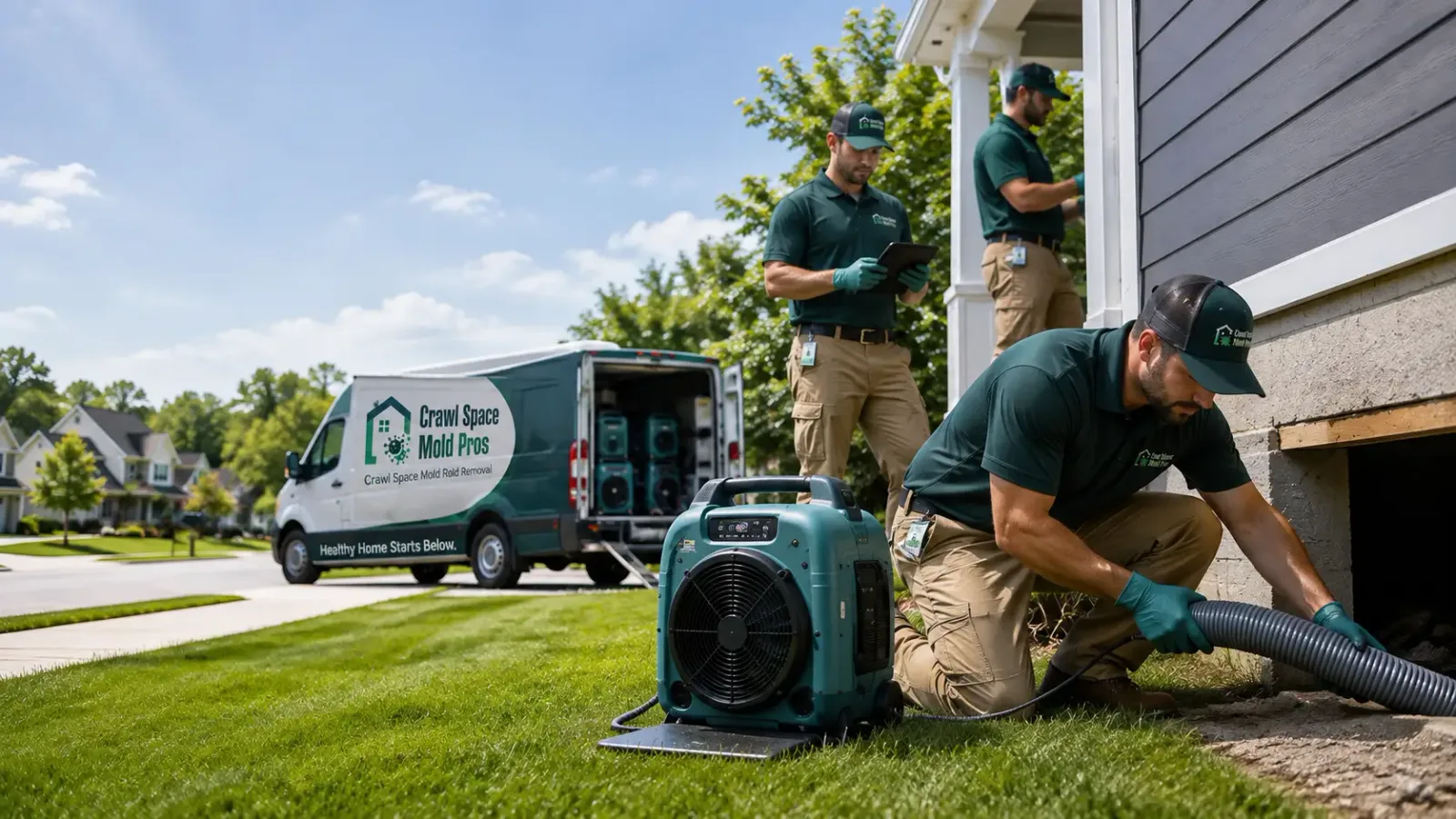 Crawl Space Mold Removal in Curtis, MI